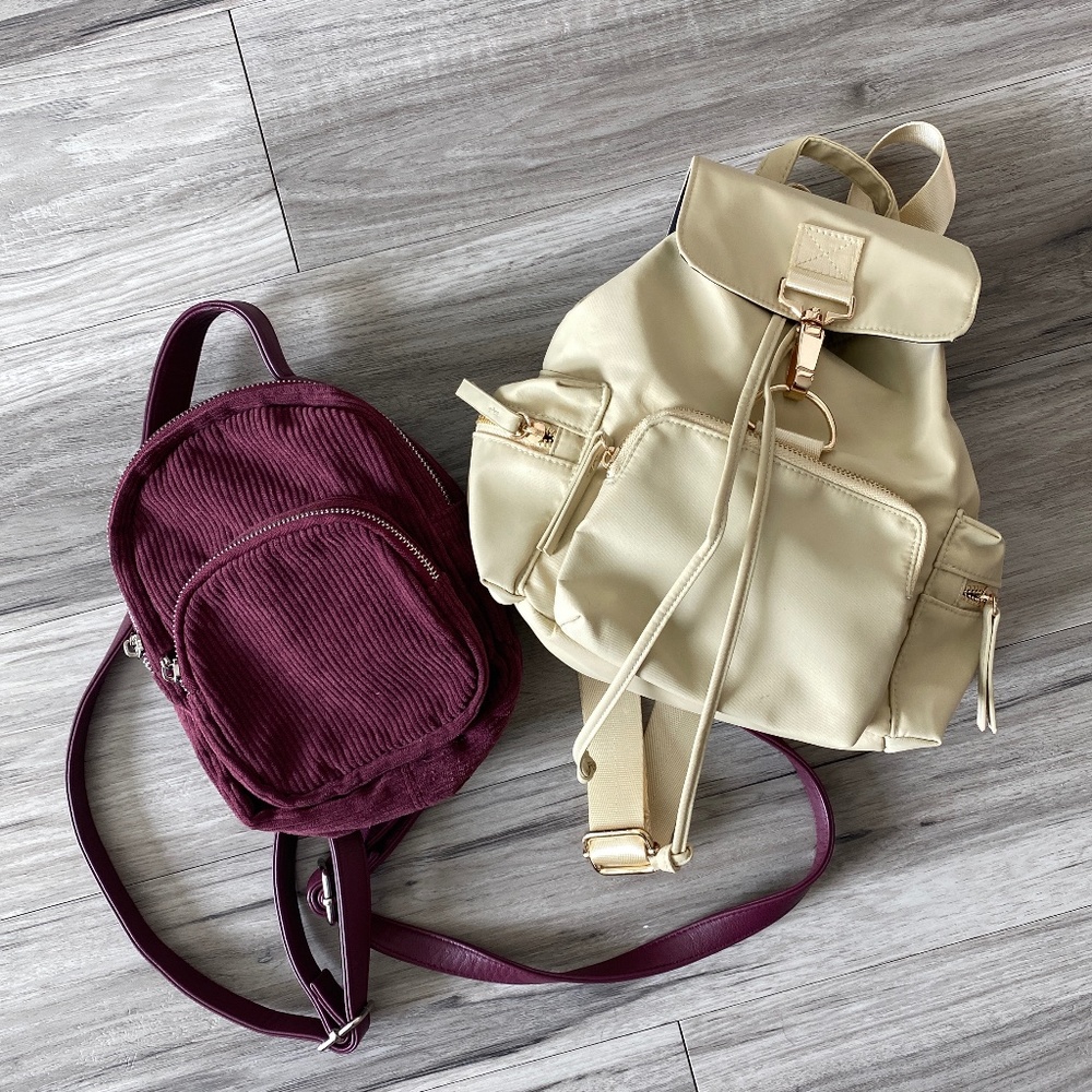 2 Mini Backpack Purse Bundle ASOS & Wild Fable